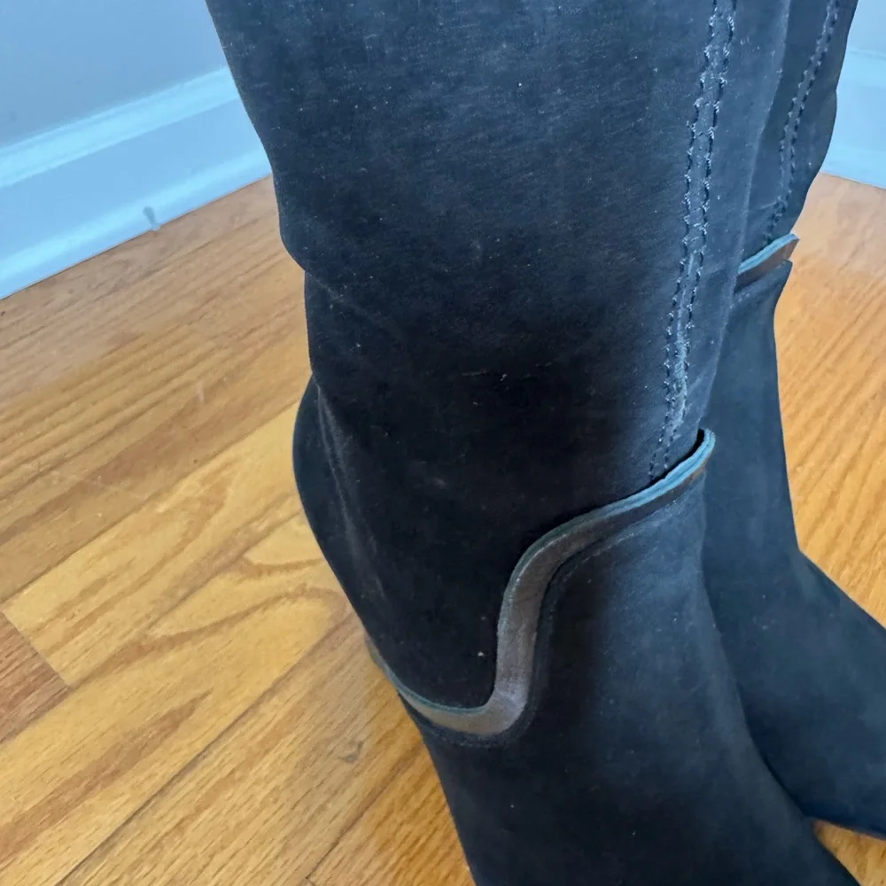 Elegant Black Knee-High Women's Boots - Picture 5 of 11